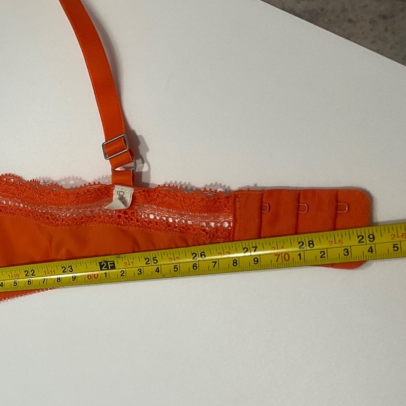 Gilligan & O’Malley Women’s Underwire Lace Orange Bra Size 38C From Target - Picture 7 of 9